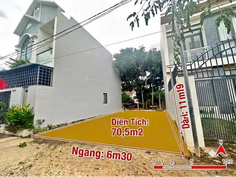 Bán đất trung tâm Diên Khánh 70,5 m², 1 tỷ 199 triệu