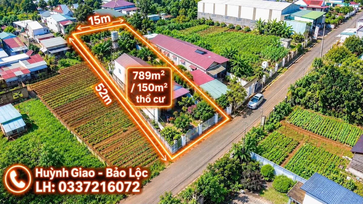 Bán nhà liền kề 789m² Lê Phụng Hiểu, Bảo Lộc - Ảnh thu nhỏ 2