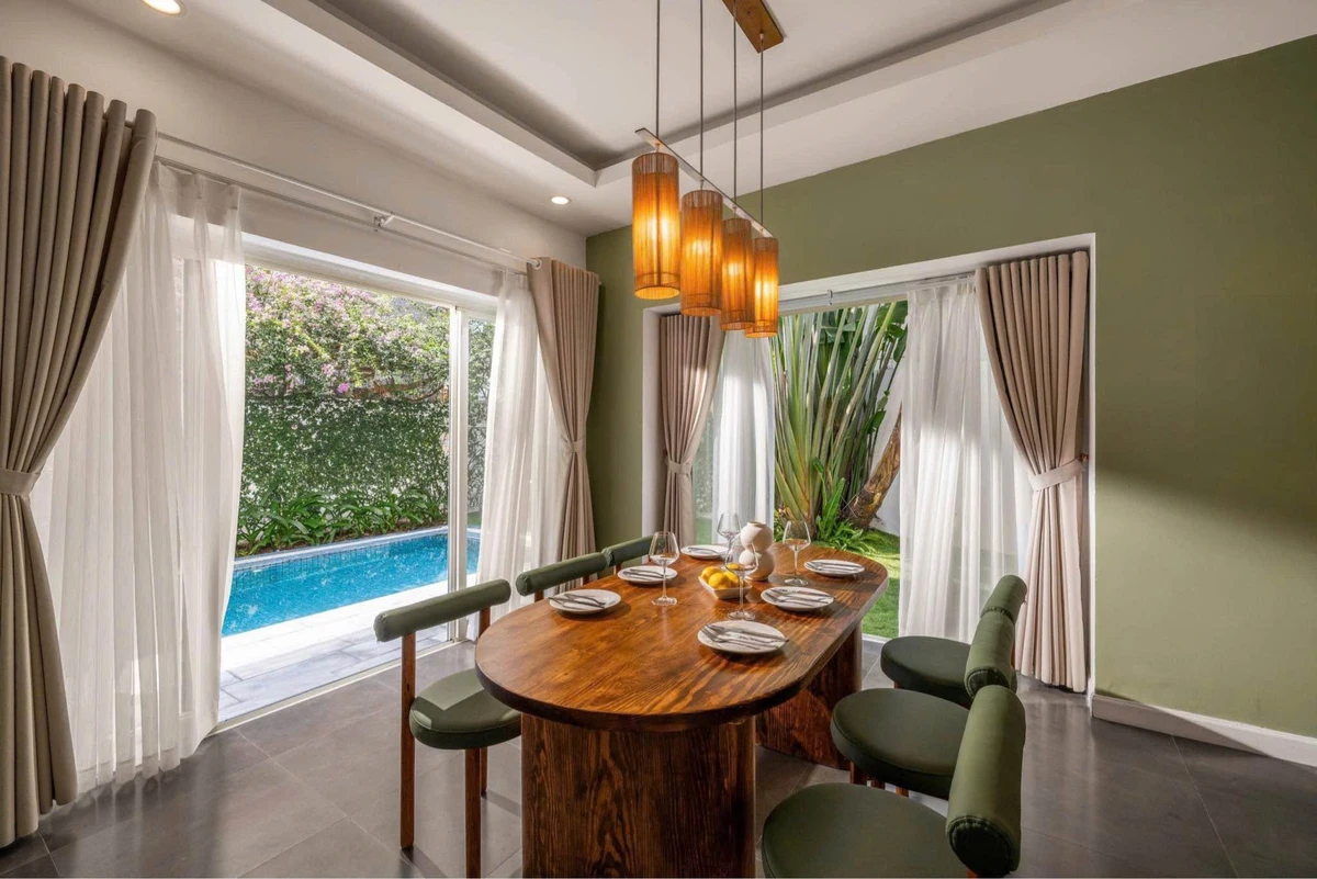 Cho thuê villa 2 tầng 400m², 4 phòng ngủ, hồ bơi, Chế Lan Viên - Ảnh thu nhỏ 3