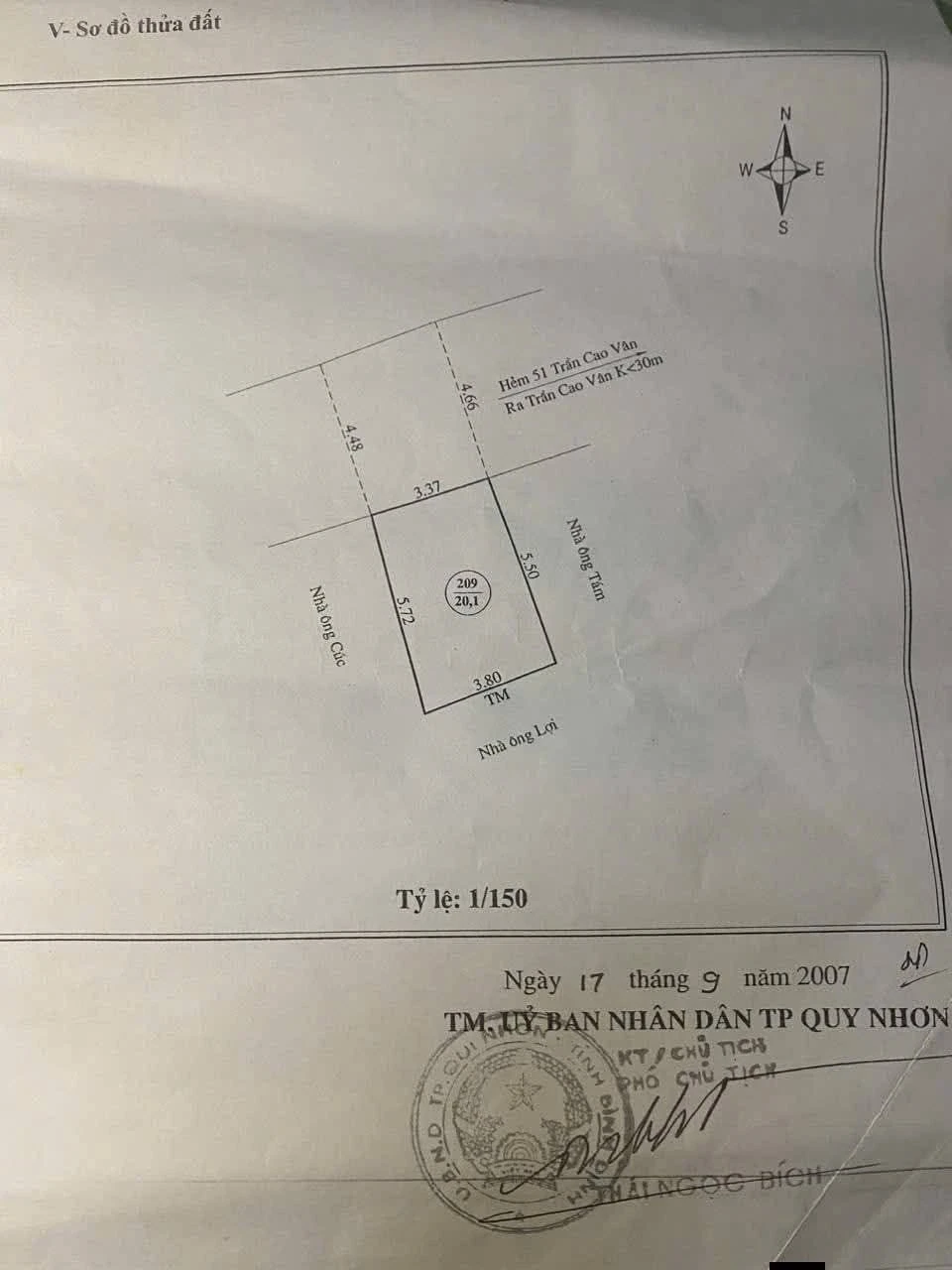 Bán nhà Quy Nhơn 60m2, 2 phòng ngủ, 1,65 tỷ - Ảnh 1