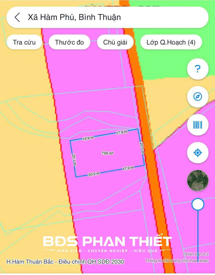 Bán đất mặt tiền DT22 Hàm Phú 11.337 ha, 8,9 tỷ - Ảnh thu nhỏ 2
