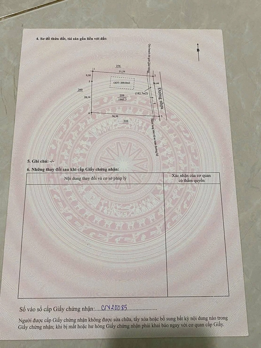 Bán đất Cù lao Bạch Đằng Tân Uyên 1985 m² giá 7,4 tỷ - Ảnh thu nhỏ 3