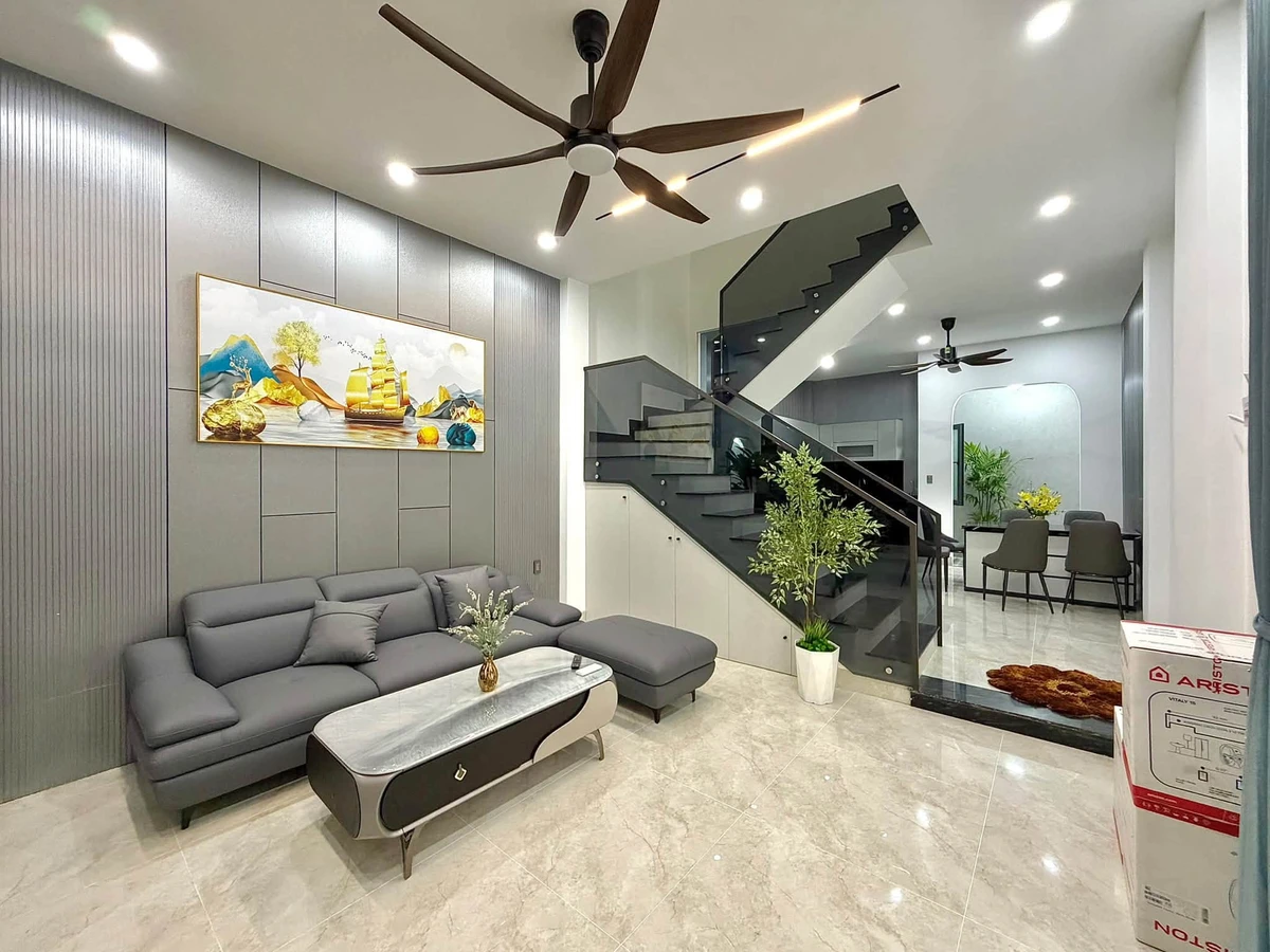 Bán nhà 3 tầng 51m² mới xây, 3 phòng ngủ 4WC gần chợ Hòa Cường, Hải Châu, Đà Nẵng - Ảnh thu nhỏ 3