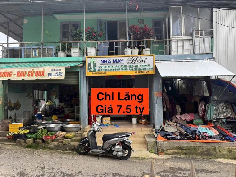 Bán nhà kinh doanh 86m², 12m ngang, Chợ Chi Lăng Đà Lạt, 7.5 tỷ