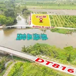 Bán đất thổ cư 110m² mặt tiền kênh Ba Vồn Lớn, Bến Lức, Long An - Ảnh thu nhỏ 1