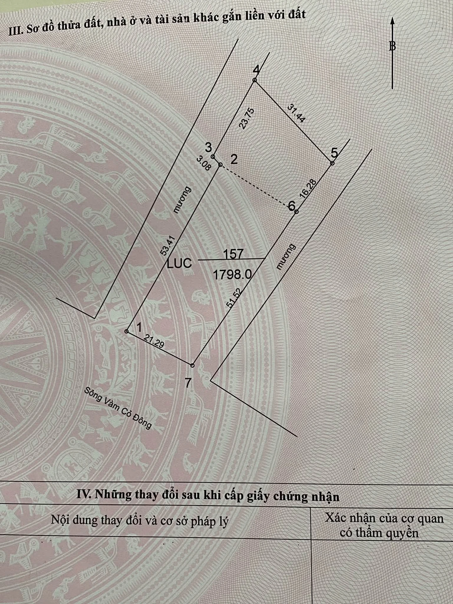 Bán đất lúa 1798m² 3 mặt tiền sông, xã Thanh Phước, Gò Dầu, Tây Ninh - Ảnh 1
