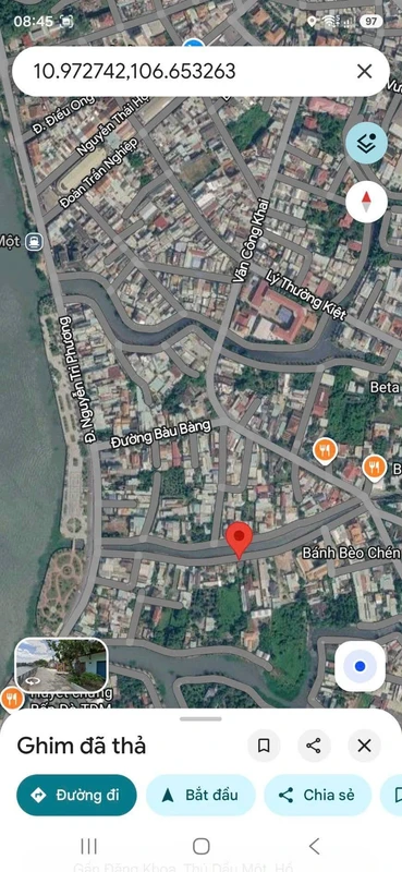 Bán lô đất mặt tiền 250m² gần chợ Thủ Dầu Một