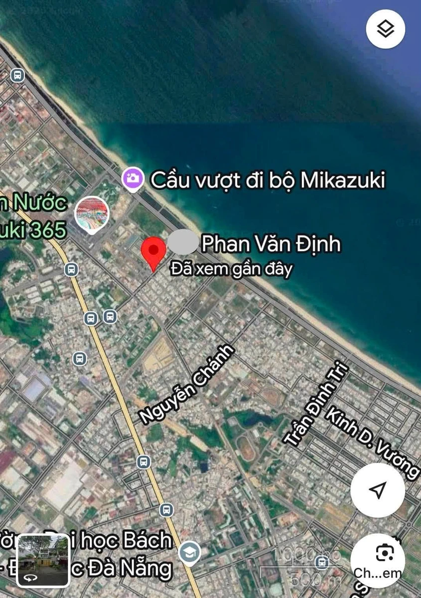 Bán nhà mặt tiền Phan Văn Định Đà Nẵng 8.5x40m sát biển - Ảnh 1