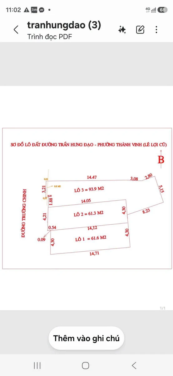 Bán đất Lê Lợi, TP Vinh 61m2, giá 5 tỷ - Ảnh thu nhỏ 3