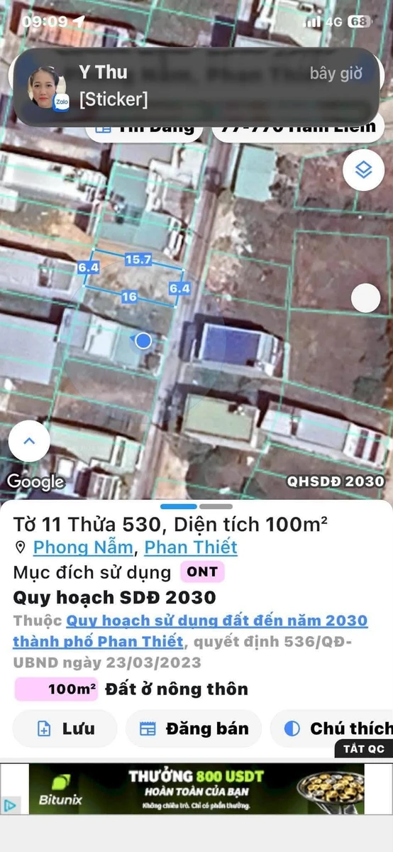Bán đất Phan Thiết 100m2, gần Lê Duẩn, 1 tỷ 800 triệu - Ảnh thu nhỏ 4