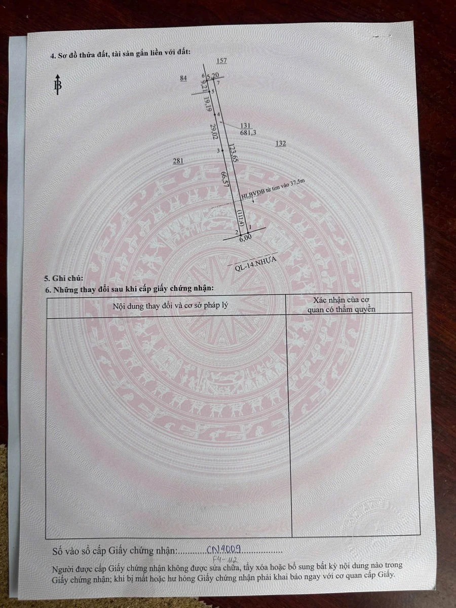 Bán đất mặt tiền Quốc Lộ 14 Tân Thành 12300m² Bình Chánh - Ảnh thu nhỏ 3