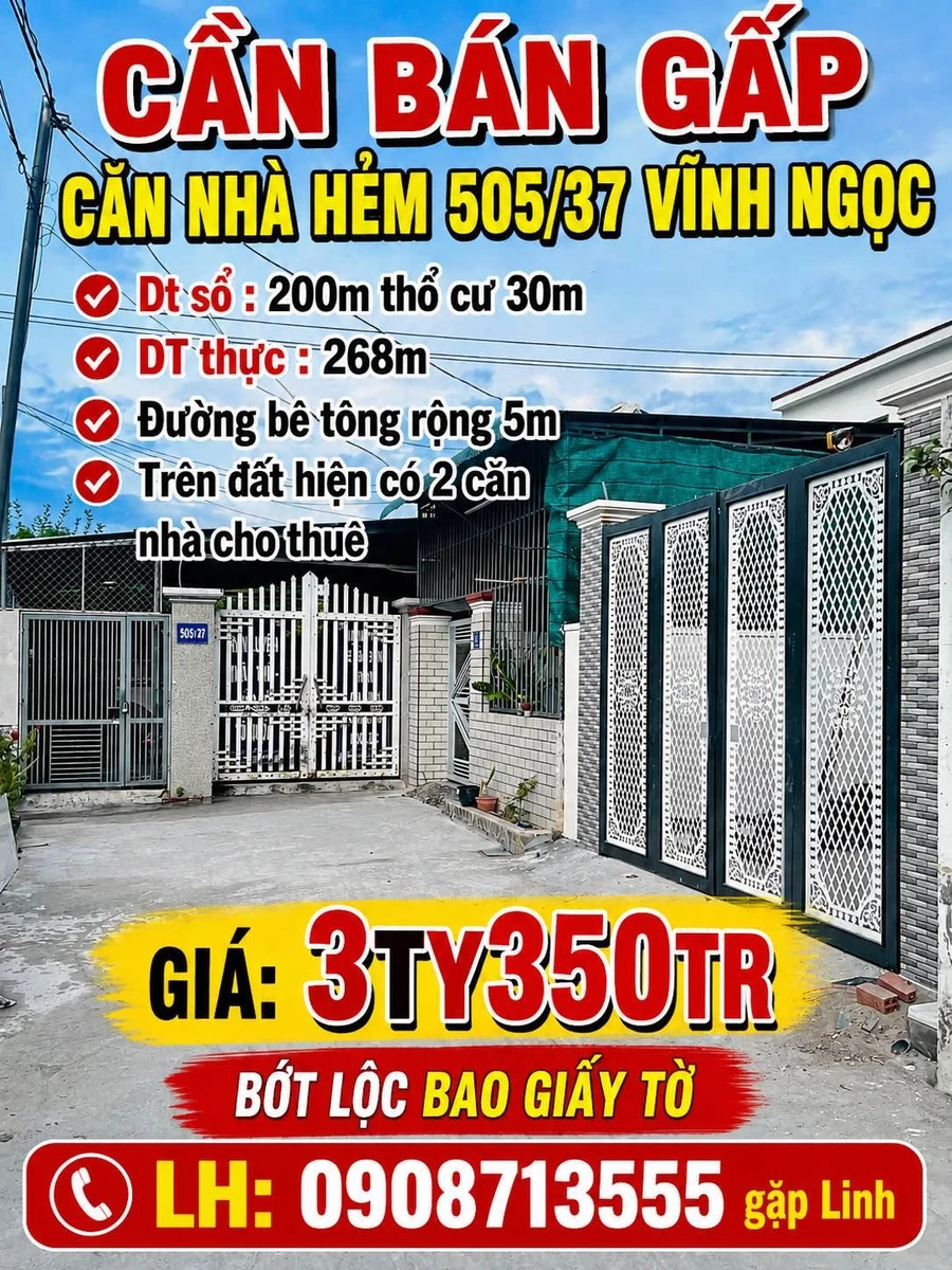 Bán đất ở đô thị 150m2 (5x30) Vĩnh Ngọc, Tây Nha Trang giá 3,35 tỷ - Ảnh thu nhỏ 5
