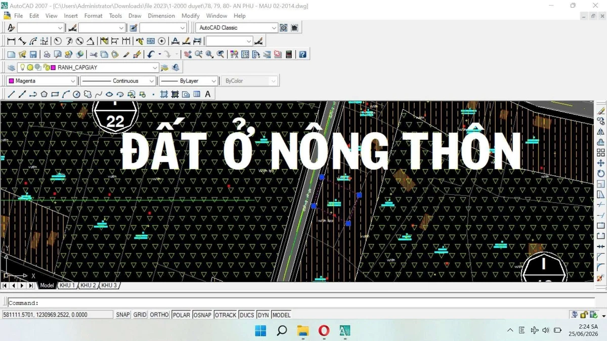 Bán đất mặt tiền đường nhựa 576m2 xã An Nhơn Tây, Củ Chi, giá khoảng 2 tỷ - Ảnh 1