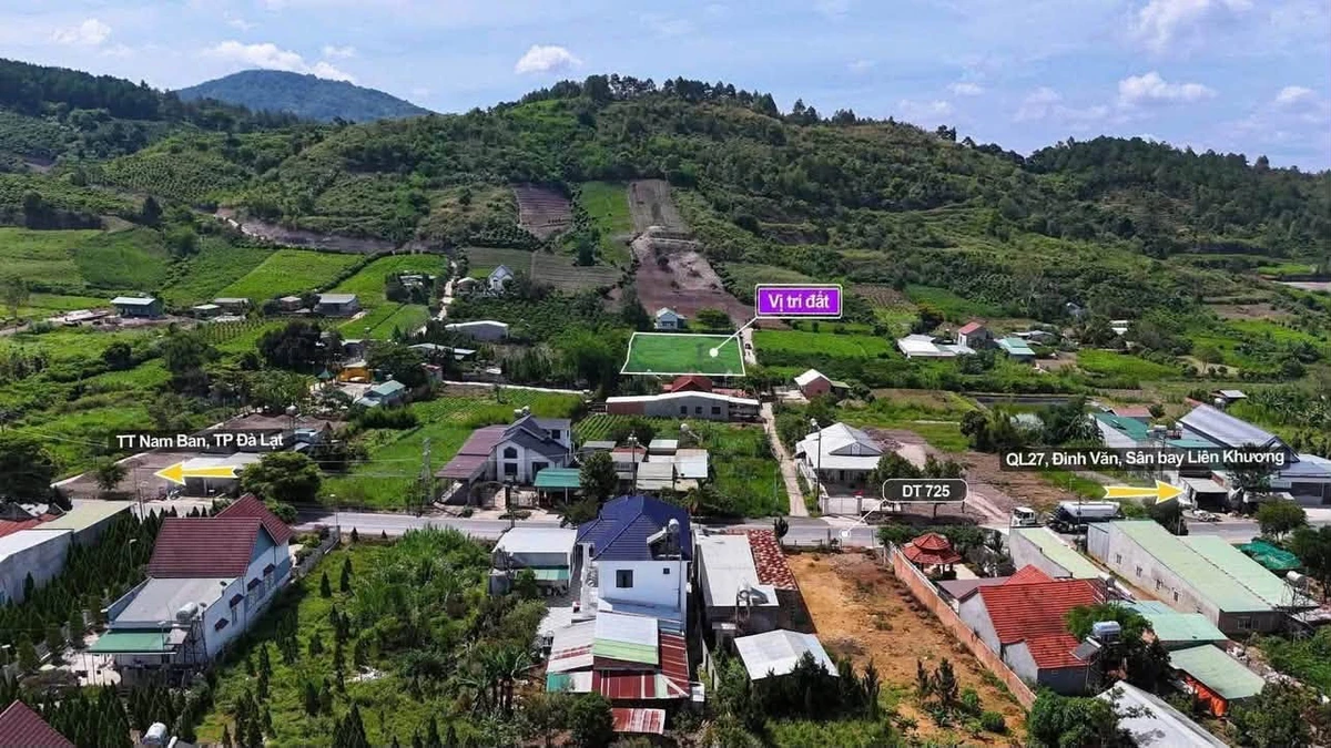 Bán lô đất thổ cư 179m² sổ sẵn giá 599 triệu tại Nam Ban, ven Đà Lạt - Ảnh 1