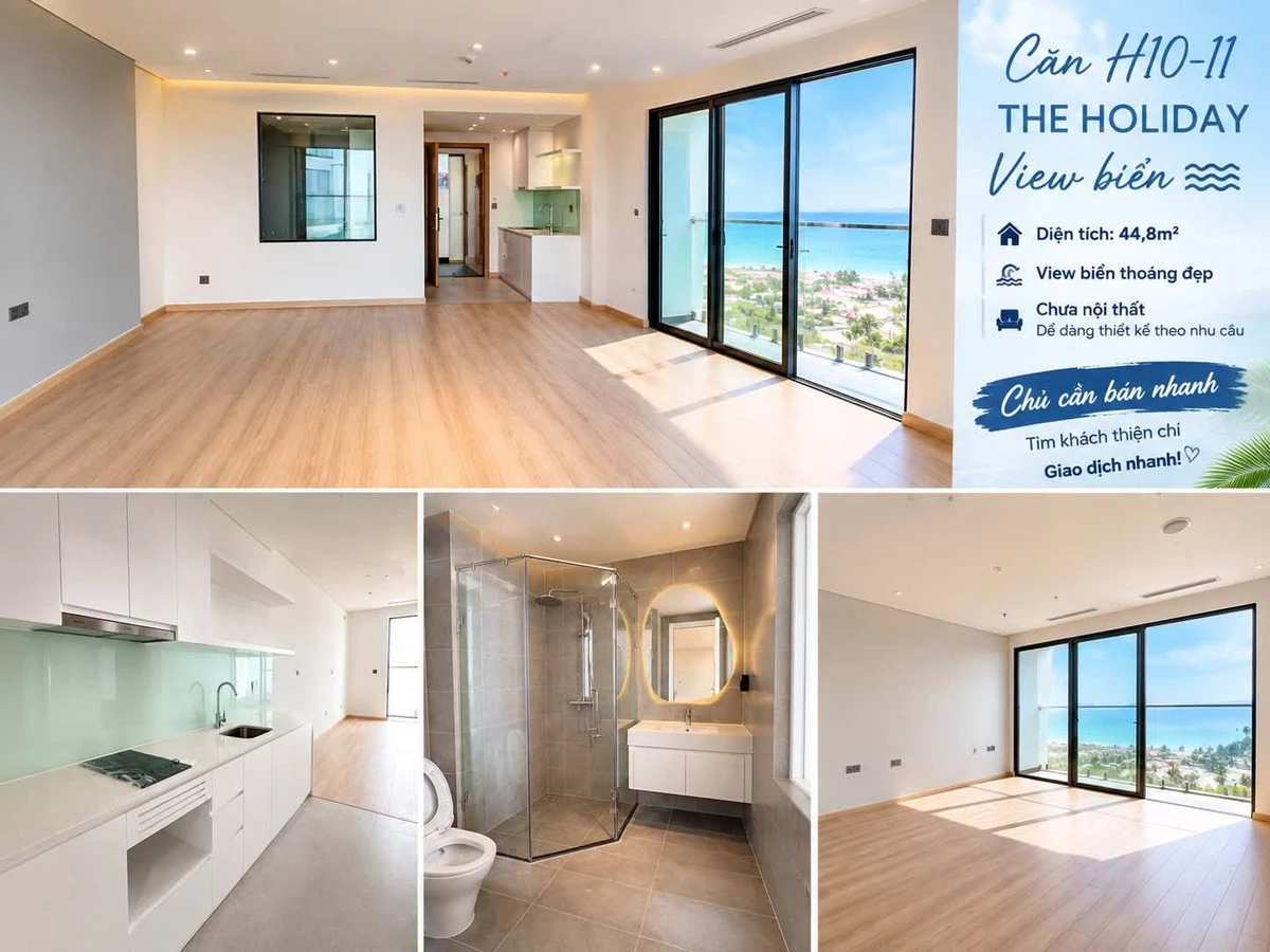 Bán căn hộ H10 The Holiday 44,8m² view biển 2,6 tỷ - Ảnh thu nhỏ 2