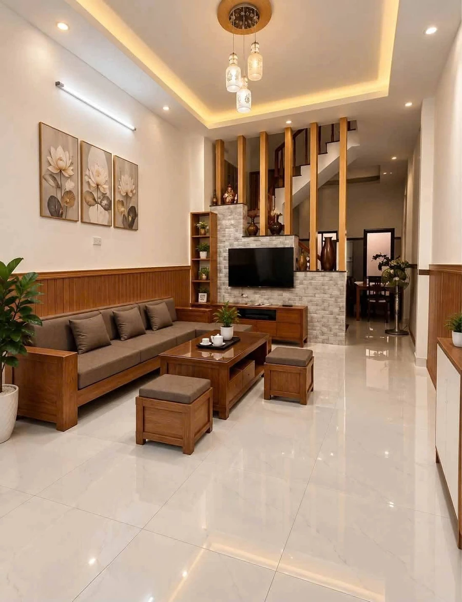 Bán nhà 3 tầng nội thất đủ 105m2 Quy Nhơn - Ảnh 1