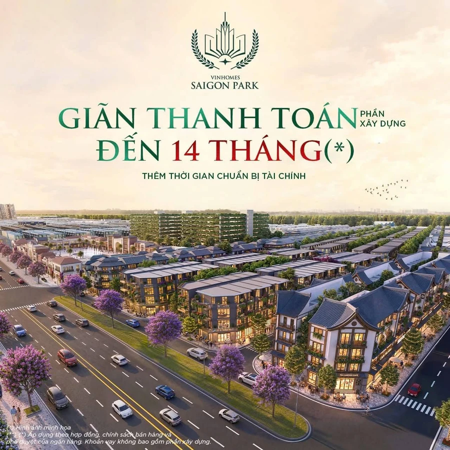 Bán nhà phố liền kề 4 tầng 166m² Vinhomes Sài Gòn Park Hóc Môn 5,23 tỷ - Ảnh thu nhỏ 3
