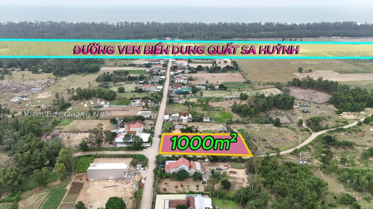 Bán đất biển Đức Minh Mộ Đức, vườn 1000m2 200m2 TC, cách biển chưa đến 1km, 3 tỷ thương lượng - Ảnh 1
