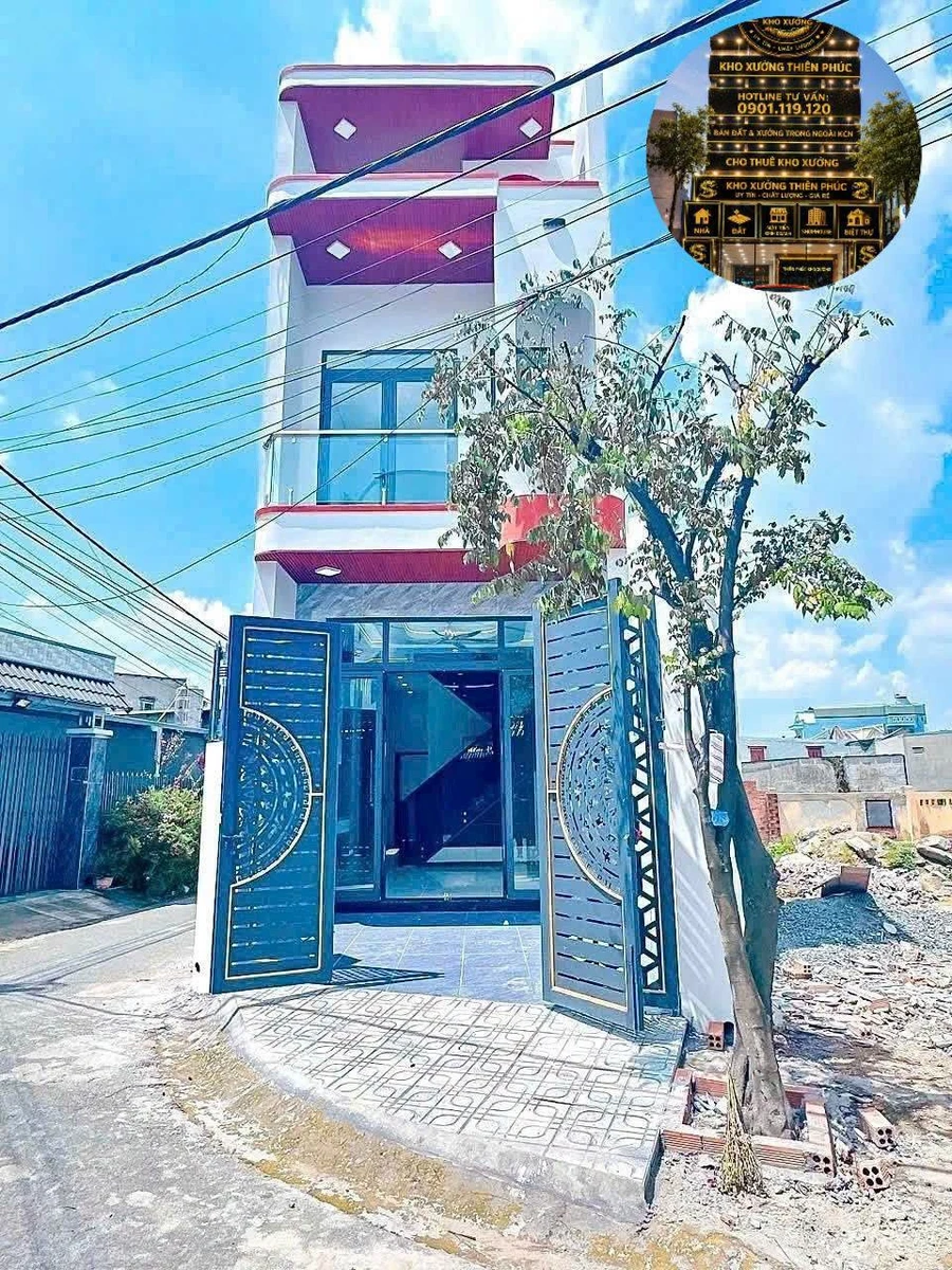 Bán nhà 1 trệt 1 lầu 2 mặt tiền 62,2m² giá 3,89 tỷ KDC Tái Định Cư Tân Hạnh - Ảnh 1
