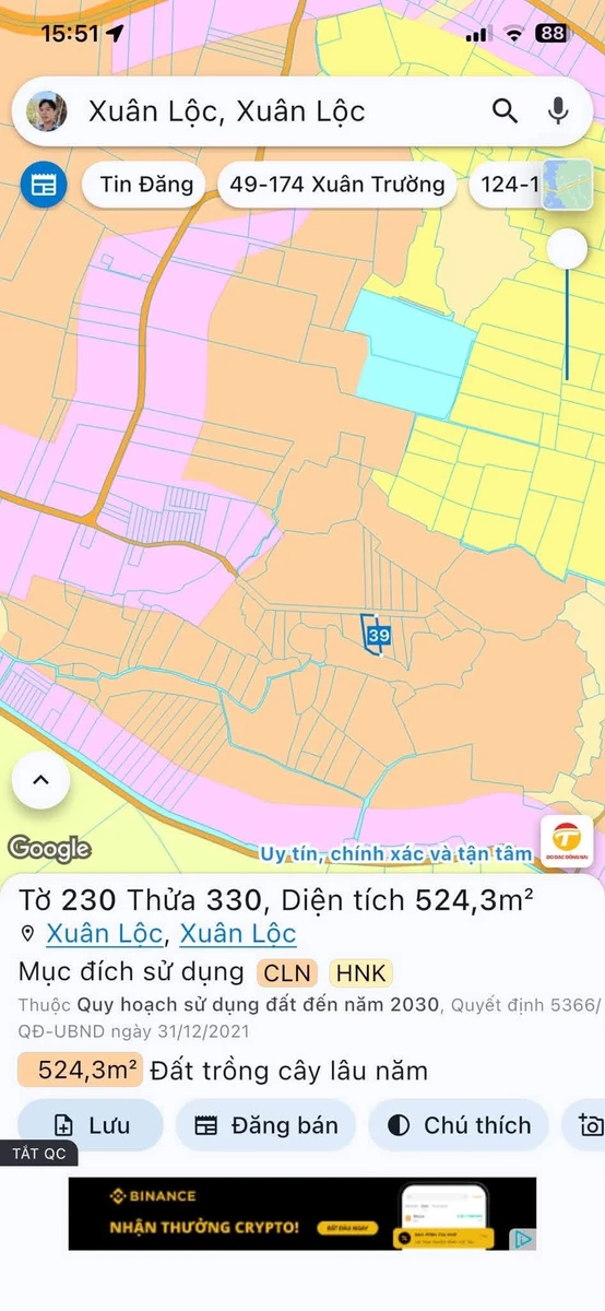 Bán đất 500m² mặt tiền 14,5 tỷ gần Hồ Núi Lé - Ảnh 1