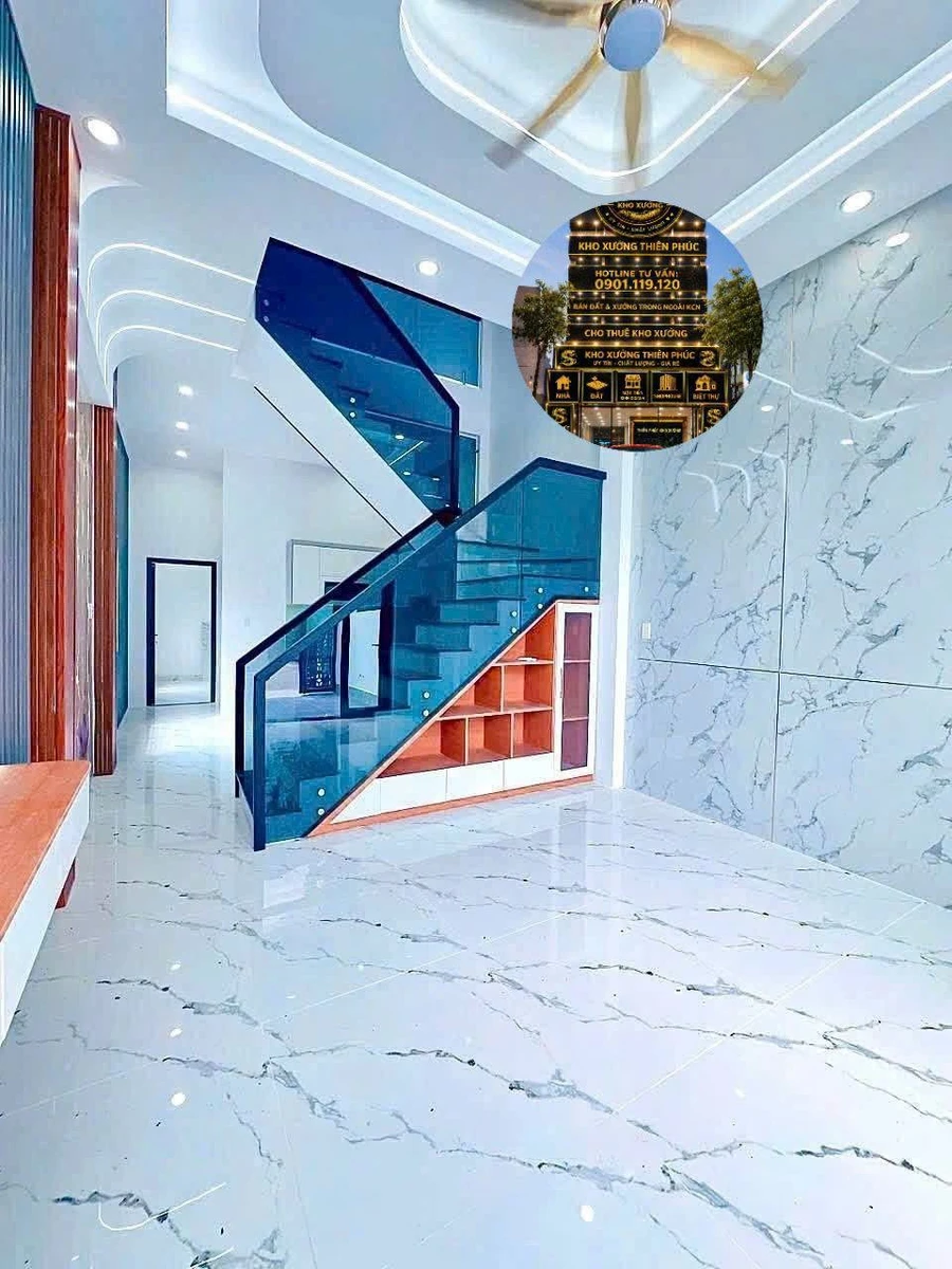 Bán nhà 1 trệt 1 lầu 2 mặt tiền 62,2m² giá 3,89 tỷ KDC Tái Định Cư Tân Hạnh - Ảnh thu nhỏ 4