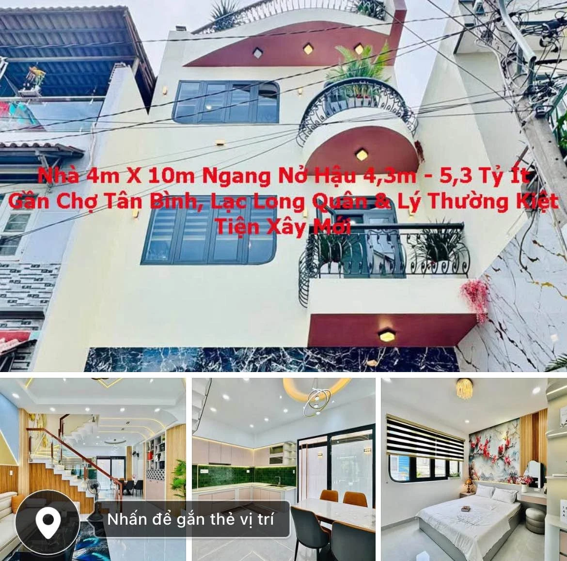 Bán đất nền 4x4.3m kề Chợ Tân Bình, Tân Bình - 5.3 tỷ - Ảnh 1