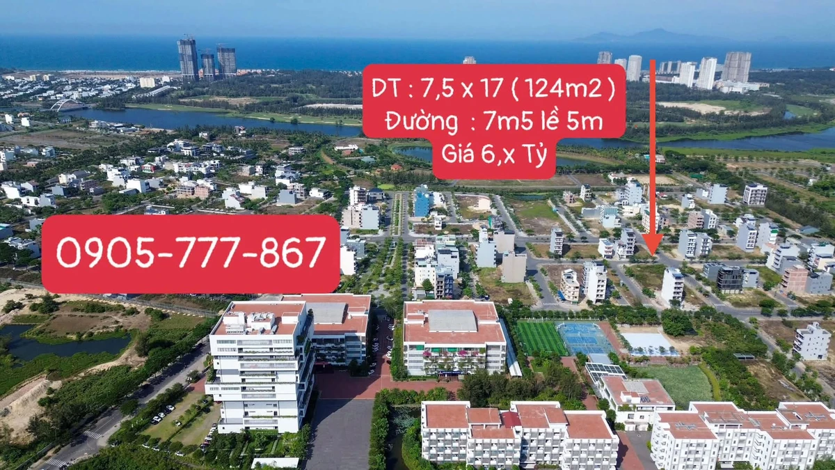 Bán 2 lô góc FPT City Đà Nẵng 124m² giá 6 tỷ - Ảnh 1