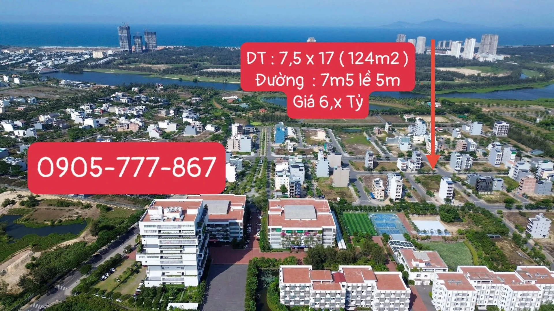 Bán 2 lô góc FPT City Đà Nẵng 124m² giá 6 tỷ - Ảnh 1