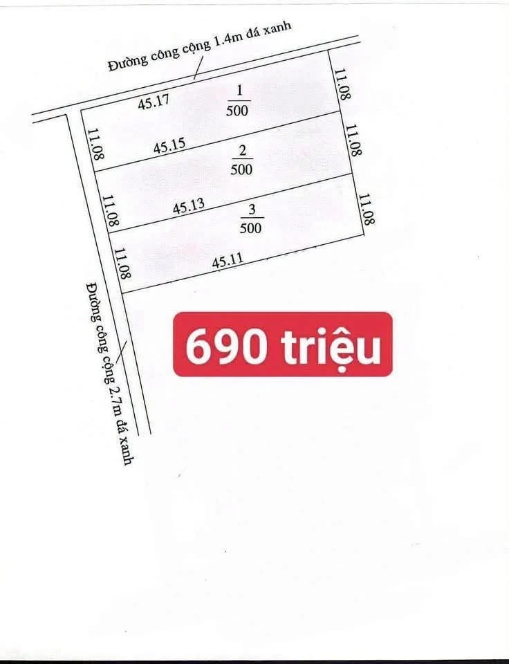 Bán 3 lô đất vườn 500m² mặt tiền 6m tại Bến Lức, Long An - Ảnh thu nhỏ 4