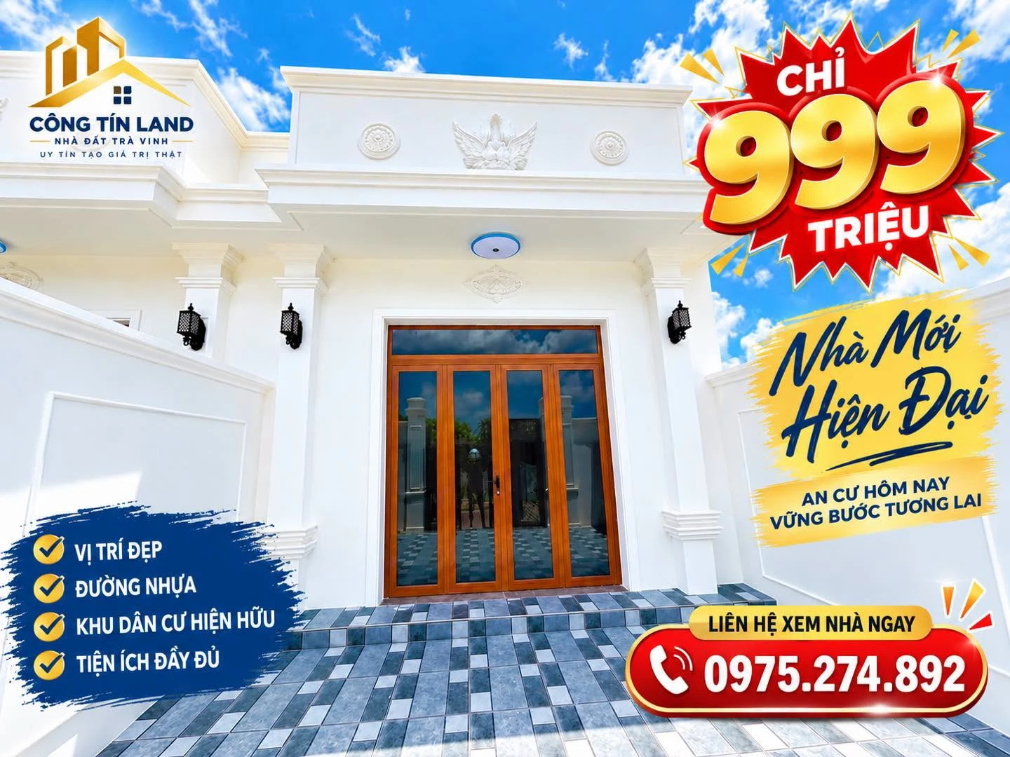 Bán nhà hiện đại 80m² 2PN Phường Hoà Thuận Vĩnh Long - Ảnh 1