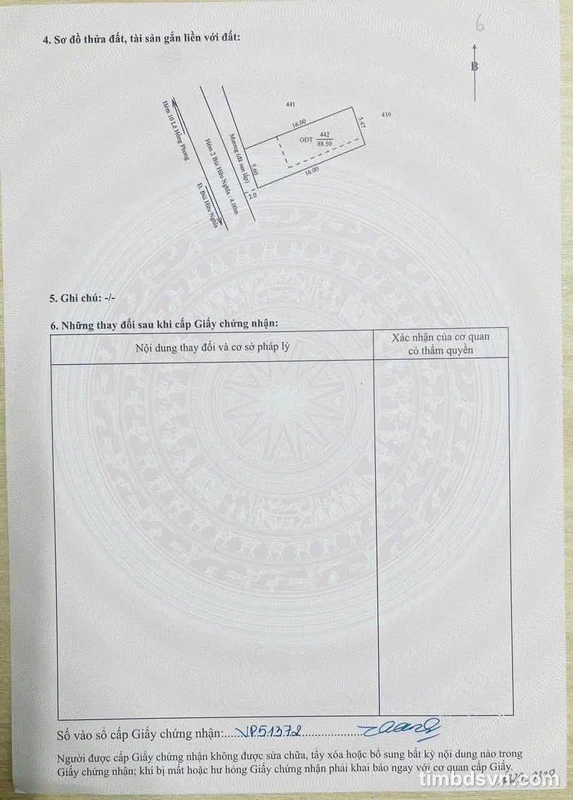 Bán đất Cần Thơ 88.5m² Phường Bình Thủy 1 tỷ 7