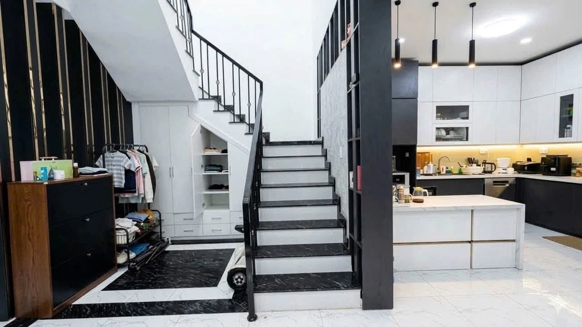 Bán nhà 1 trệt 1 lầu 188m2 hiện đại, 4PN, hướng Đông, Phú Lợi - Ảnh thu nhỏ 5