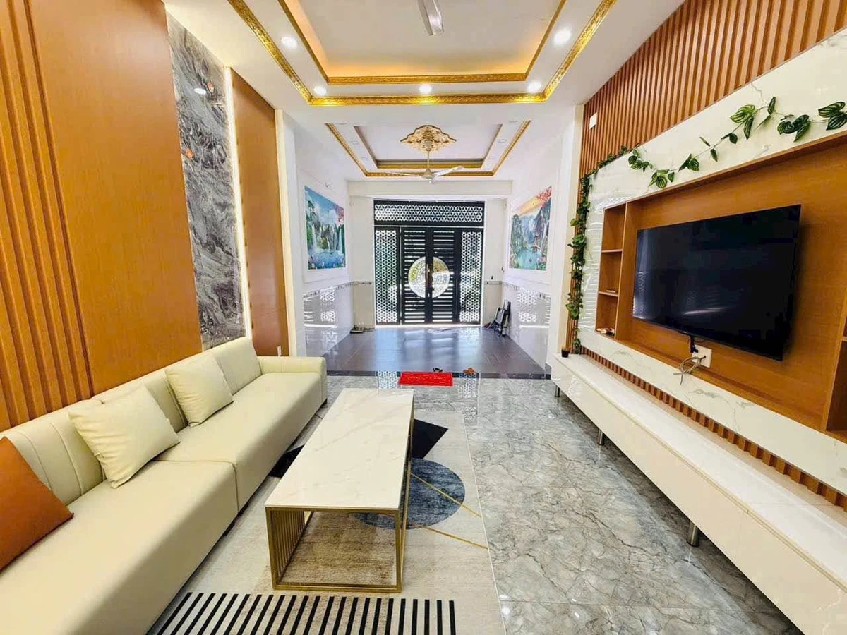 Bán nhà mặt tiền Tân Thới Hiệp 09, 76m2, 1 trệt 3 lầu, 6PN, 8,6 tỷ, Quận 12 - Ảnh thu nhỏ 4
