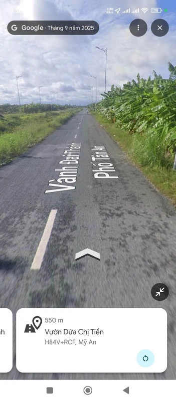 Bán lô đất lúa mặt tiền vành đai 4000m² Thủ Thừa Long An