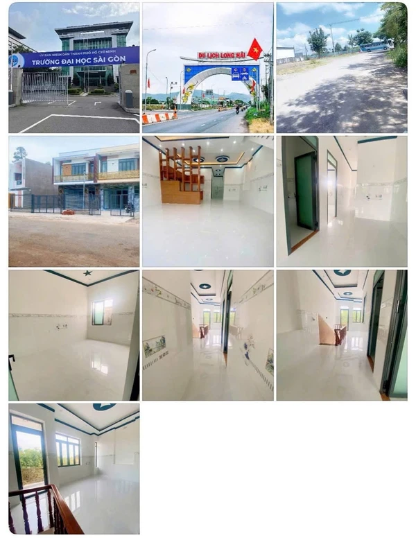 Bán nhà 1 trệt 1 lầu 3PN 87m2 Long Điền 2 tỷ 450 triệu