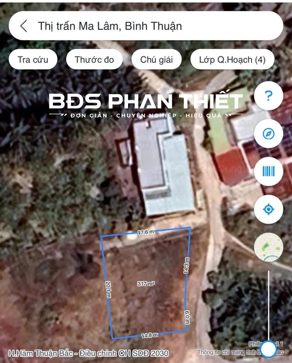 Bán đất thổ cư Lâm Giáo 316,7 m² giá 1 tỷ 450