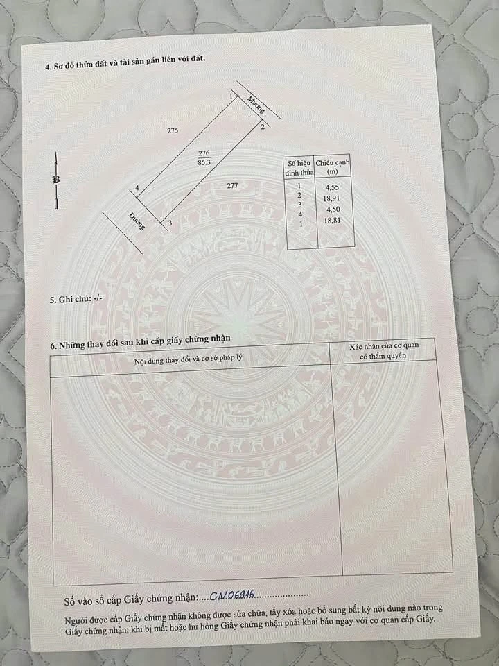 Bán lô đất 85,3m2 tại Đông Ninh, Khoái Châu, Hưng Yên - Ảnh thu nhỏ 2