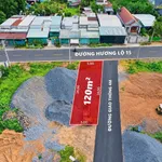 Bán đất lô góc 2 mặt tiền Hương Lộ 15, 120m², sổ hồng riêng, thổ cư 100% - Ảnh thu nhỏ 1