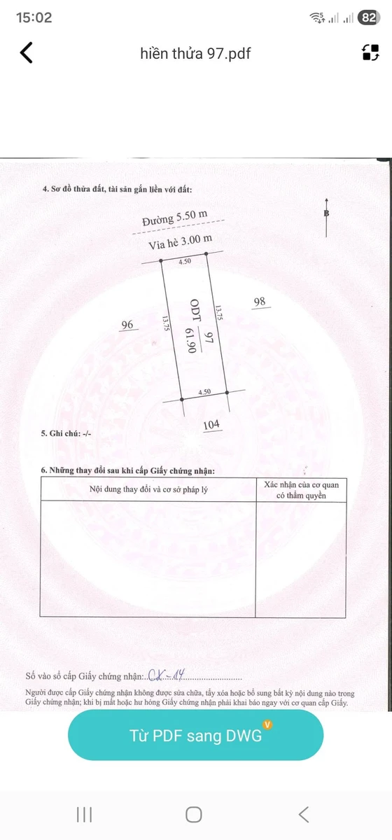 Bán đất 61.9m² mặt tiền 4.5m Lộ Cương Hải Phòng - Ảnh thu nhỏ 4