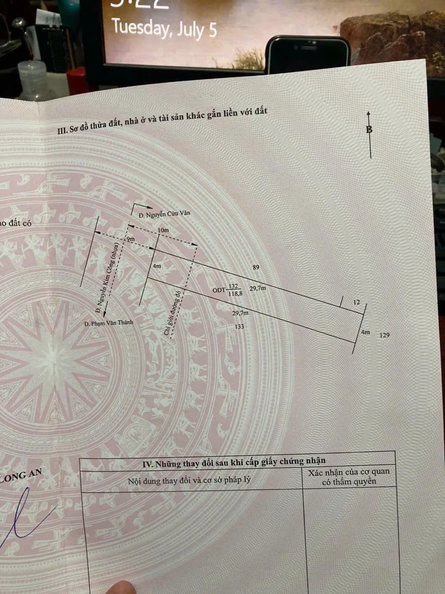 Bán lô đất đường nhựa Nguyễn Kim Công, Phường Tân An, 4x29.7m, giá 1,6 tỷ - Ảnh 1
