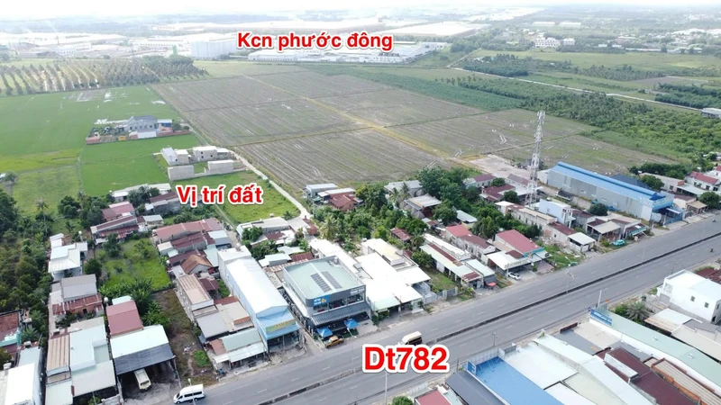 Bán đất mặt tiền 5x30 (150m²) gần KCN Phước Đông, Tây Ninh