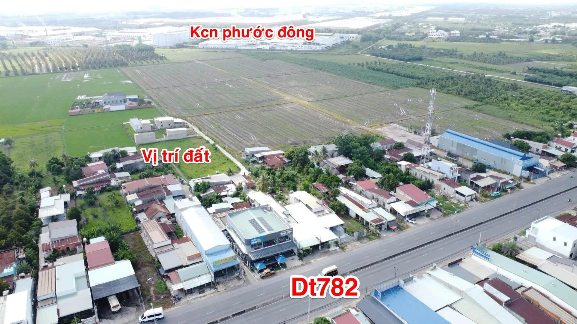 Bán đất mặt tiền 5x30 (150m²) gần KCN Phước Đông, Tây Ninh - Ảnh 1