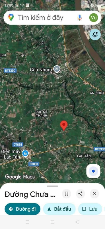 Bán nền thổ cư mặt tiền đường đan ô tô 117m2 giá 500 triệu tại Mỹ Thạnh Tân, Tân Trụ