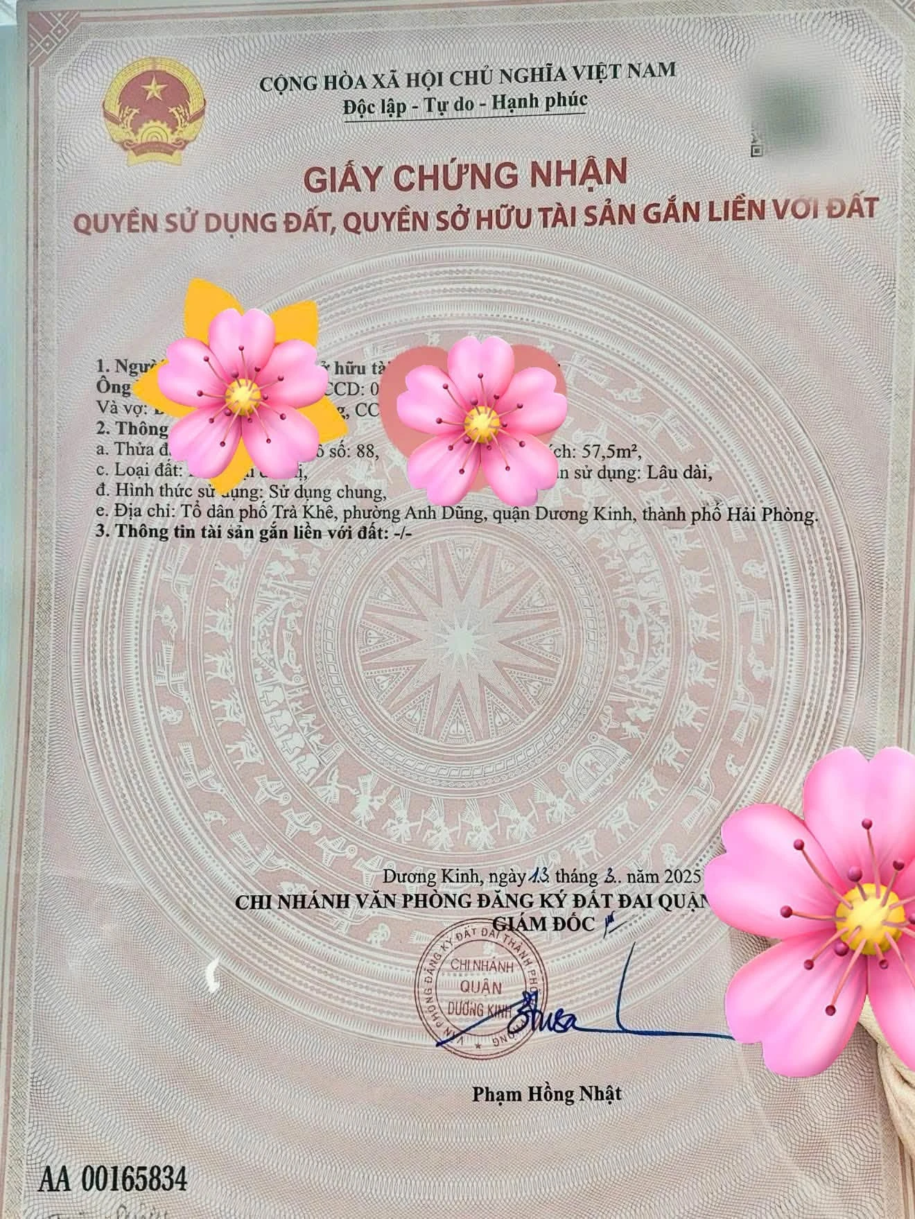 Bán lô đất 57,5m² mặt tiền 5m Hải Phòng 1,5 tỷ - Ảnh 1
