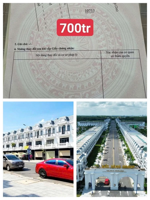 Bán lô đất 80m² thổ cư Thăng Long 2, Bàu Bàng