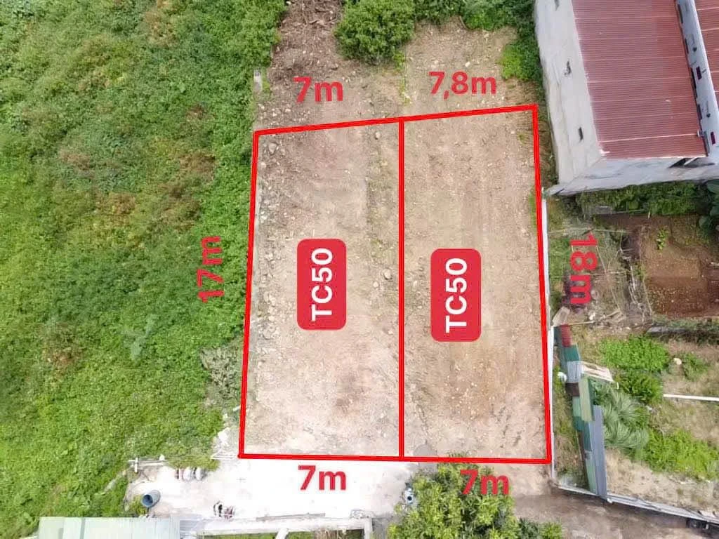 Bán 2 lô đất Đặng Văn Ngũ 7x18m, 126m² mỗi lô, 1,7 tỷ - Ảnh 1