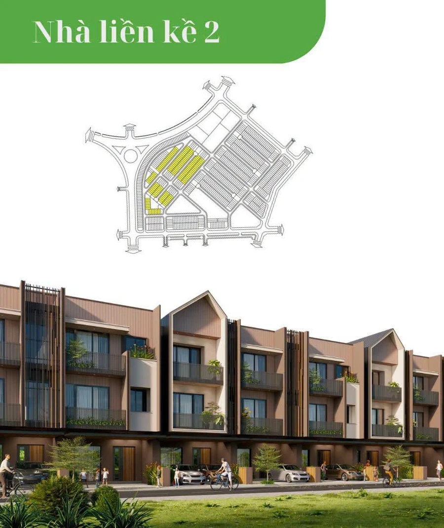 Nhà liền kề 120m² view công viên VSIP Nghệ An - Ảnh thu nhỏ 4
