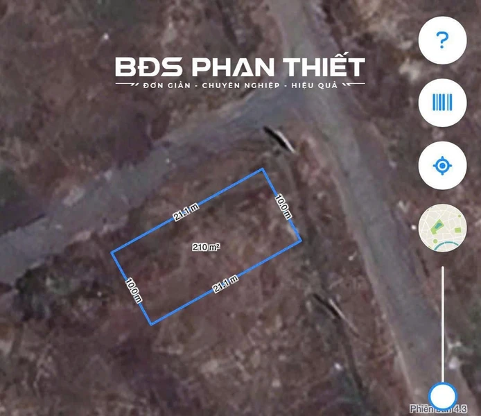 Bán đất thổ cư 210m² 2 mặt tiền tại Mương Mán, Phan Thiết
