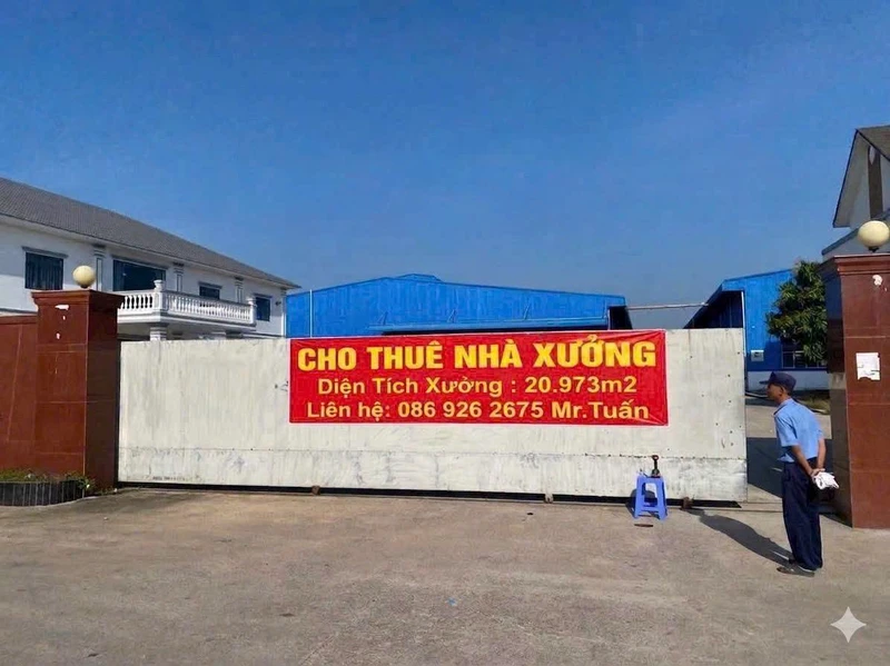 Cho thuê hoặc bán nhà xưởng 35.000m² giáp KCN Tân Bình, Phú Giáo