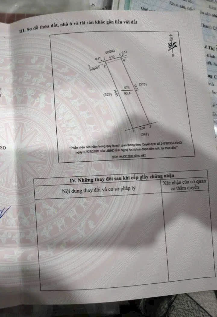 Bán lô đất mặt đường Nam Liên 93.5m2 Nghi Liên, Vinh - Ảnh thu nhỏ 2